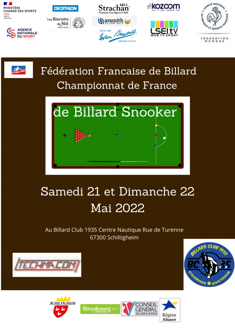 Actu Snooker – Masters Schiltigheim